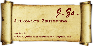 Jutkovics Zsuzsanna névjegykártya